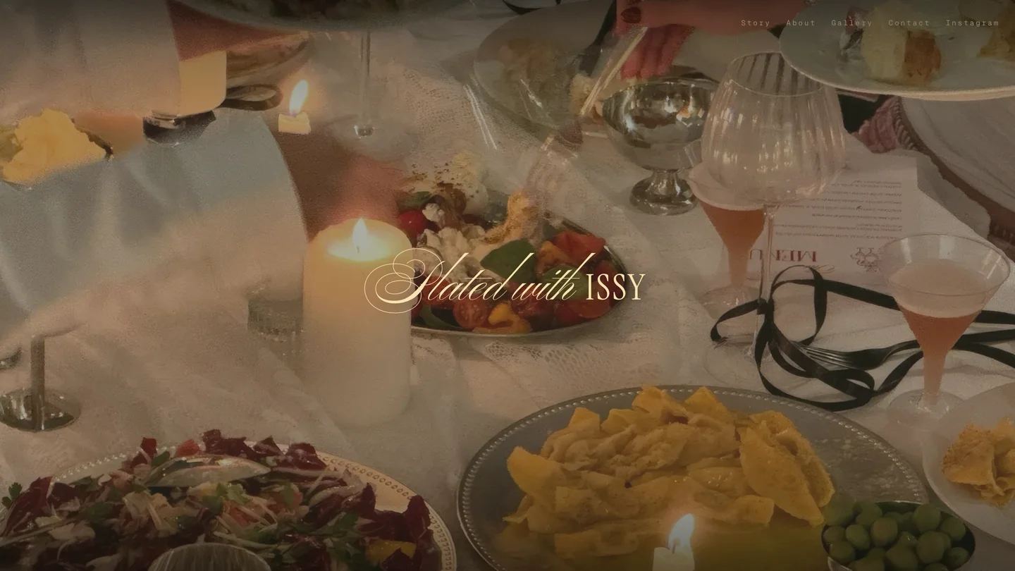 Plated with Issy website